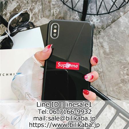 supreme iphonexケース ペッパピッグ 背面ガラス