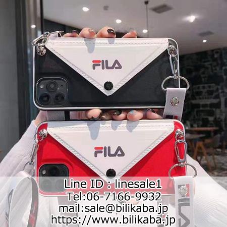 FILA バック封筒型 iphone11 pro maxカバー ストラップ付き