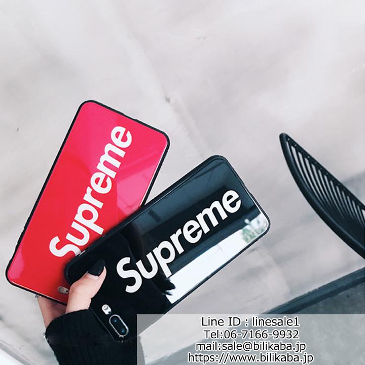 Supreme iphone8plus 保護カバー 光沢感