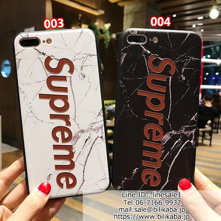 supreme iphoneXフルカバー カップル