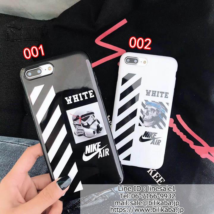 iphonexrケース off white 髑髏