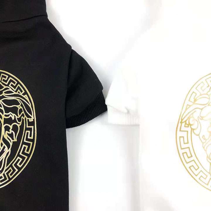 versace ペット用服 ロゴ付き 可愛い風