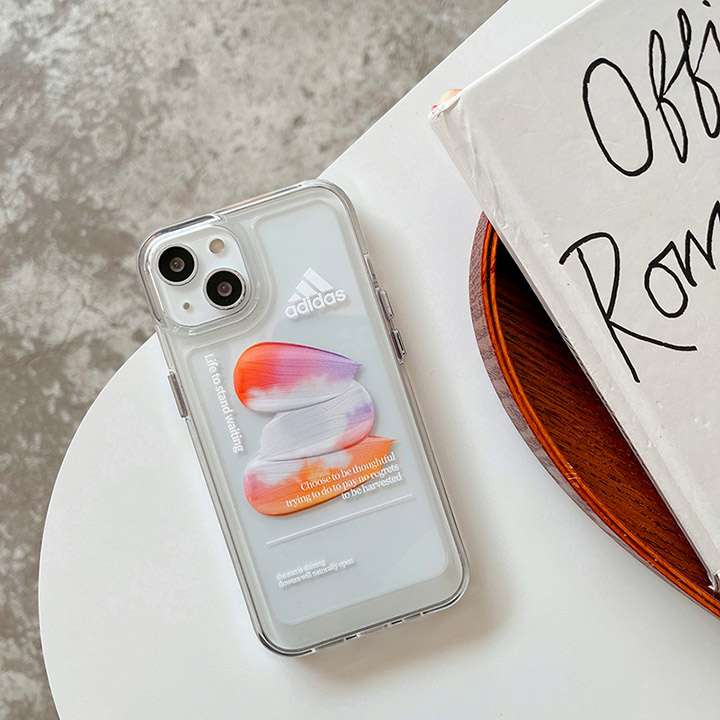 iPhone 8/8 plus adidas透明携帯ケース