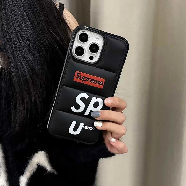 supreme風 黒 ギャラクシー s24 スマホケースアイフォン 16 携帯ケース 全機種対応 supreme風