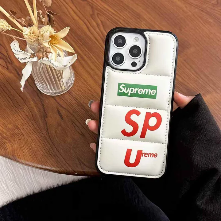 アイホン 15 supreme スマホケース カップル