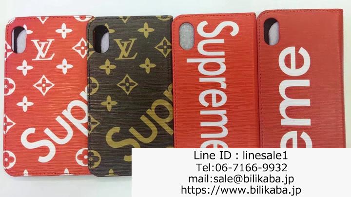 supreme lv iphone8plusケース手帳