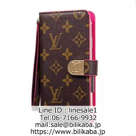 LV Gucci 手帳型持ちベルト付きスマホケース