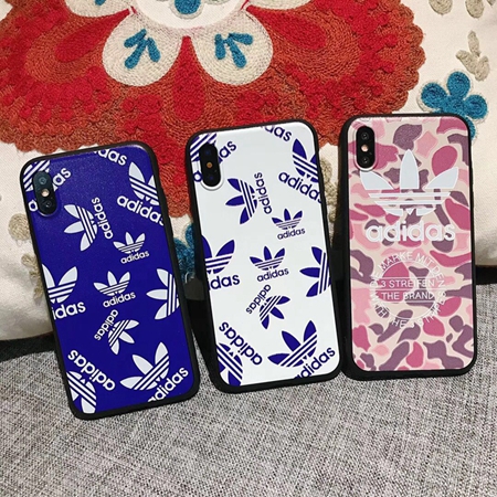 アディダス iphonexケース 浮き彫り