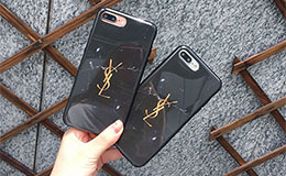 ysl iphonexs maxケース ブラック マーブル柄