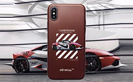 off white iphone xr xs ケース 車柄