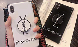 YSL  アイフォンイレブン ケース スタンド機能チェーン付き